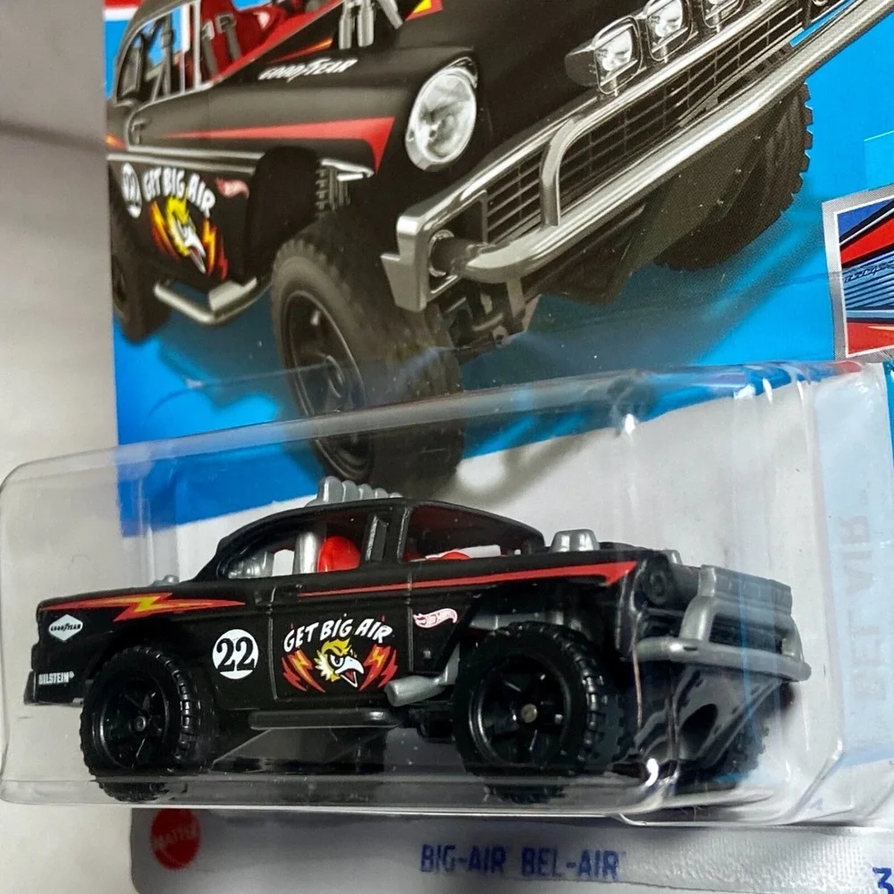 Hot Wheels Big-Air Bel-Air 112/250 Chevy Bel Air 5/5 Blk Die-cast 1:64‎ NIP 2022